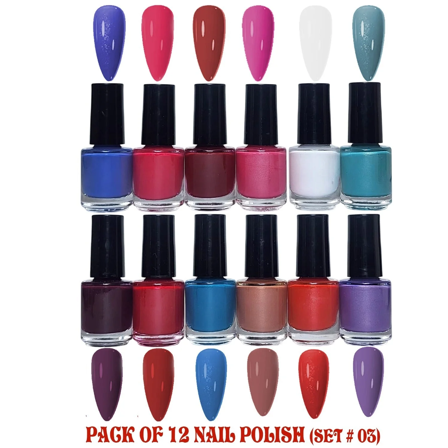 12pcs Peel Off Nail Polish - Image 3