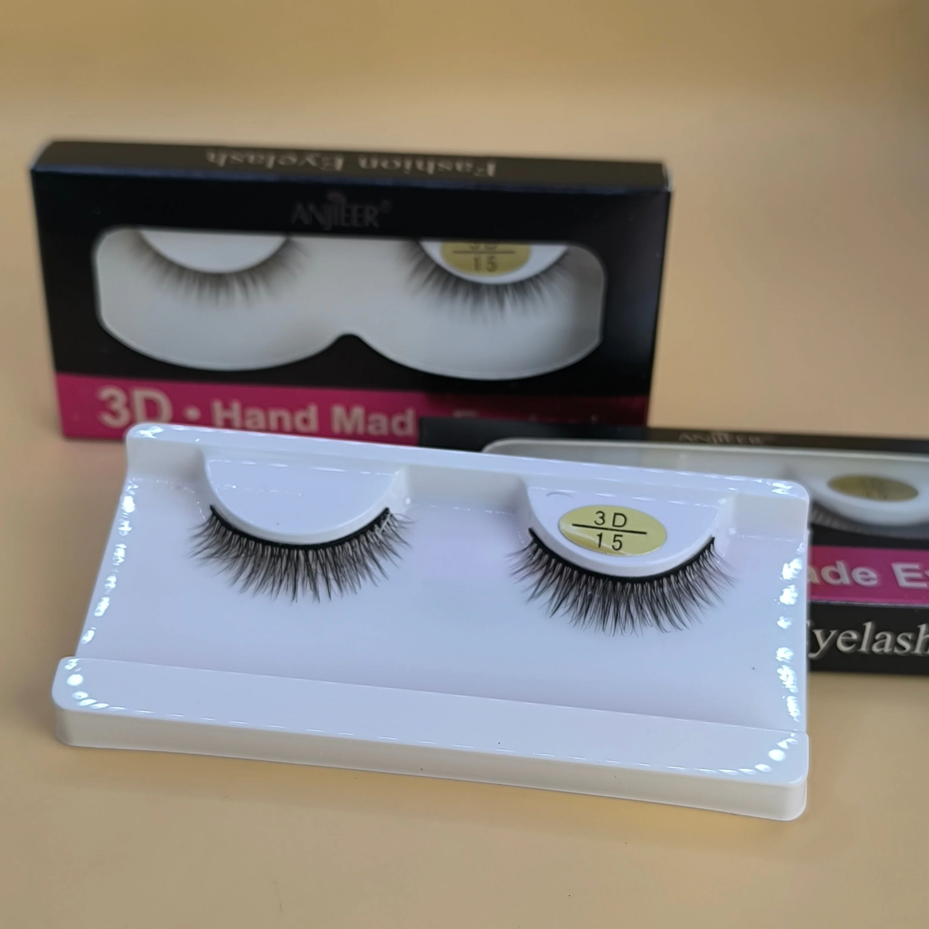 Anjieer 3D Hand Made Lashes 10 Pair - Image 3