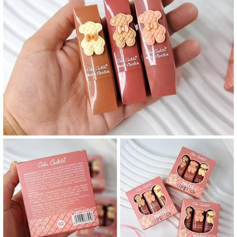 Color Castle Matte Lipsticks ( 3 Color ) - Image 3