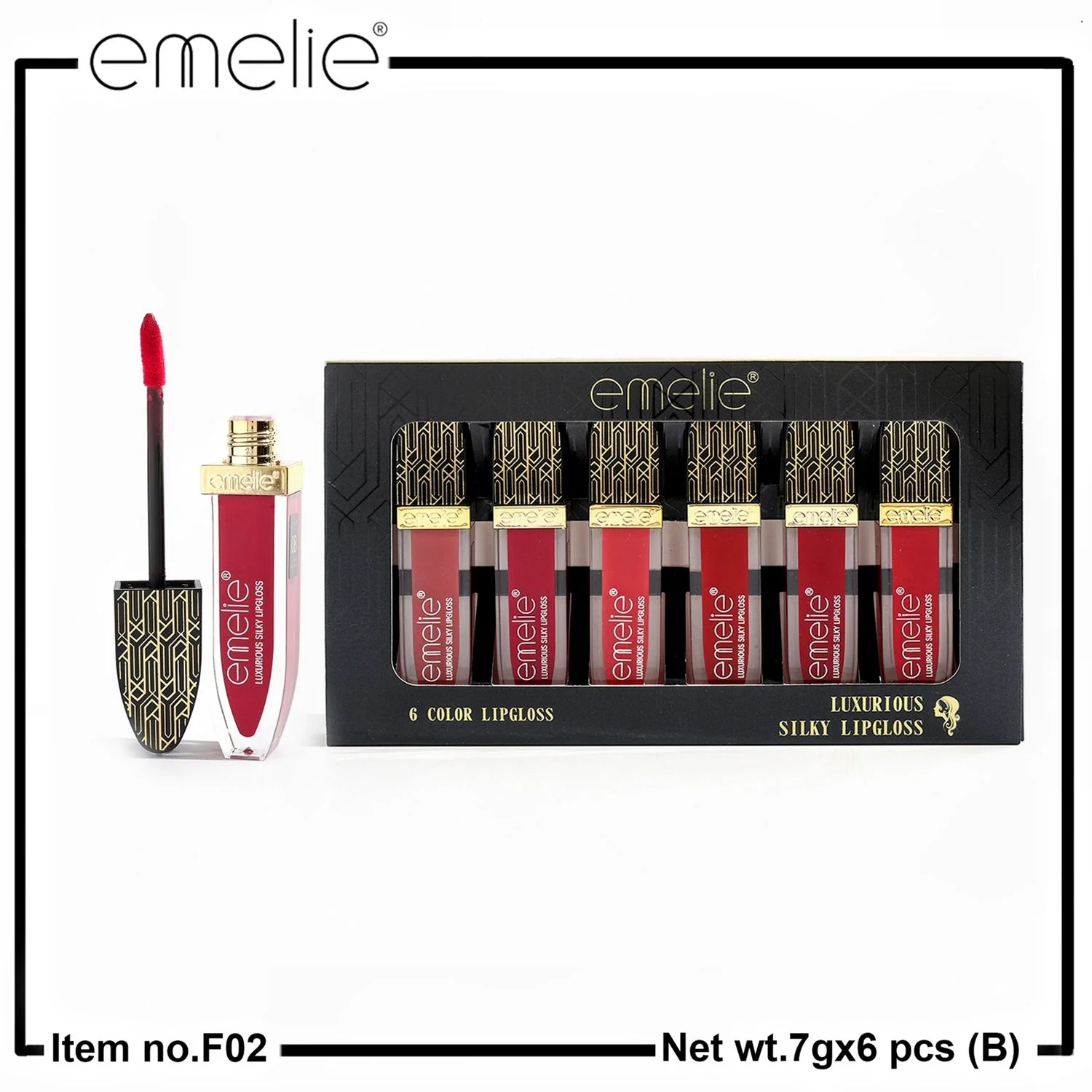 Emelie Silk Lip Gloss (6pcs Set) - Image 3