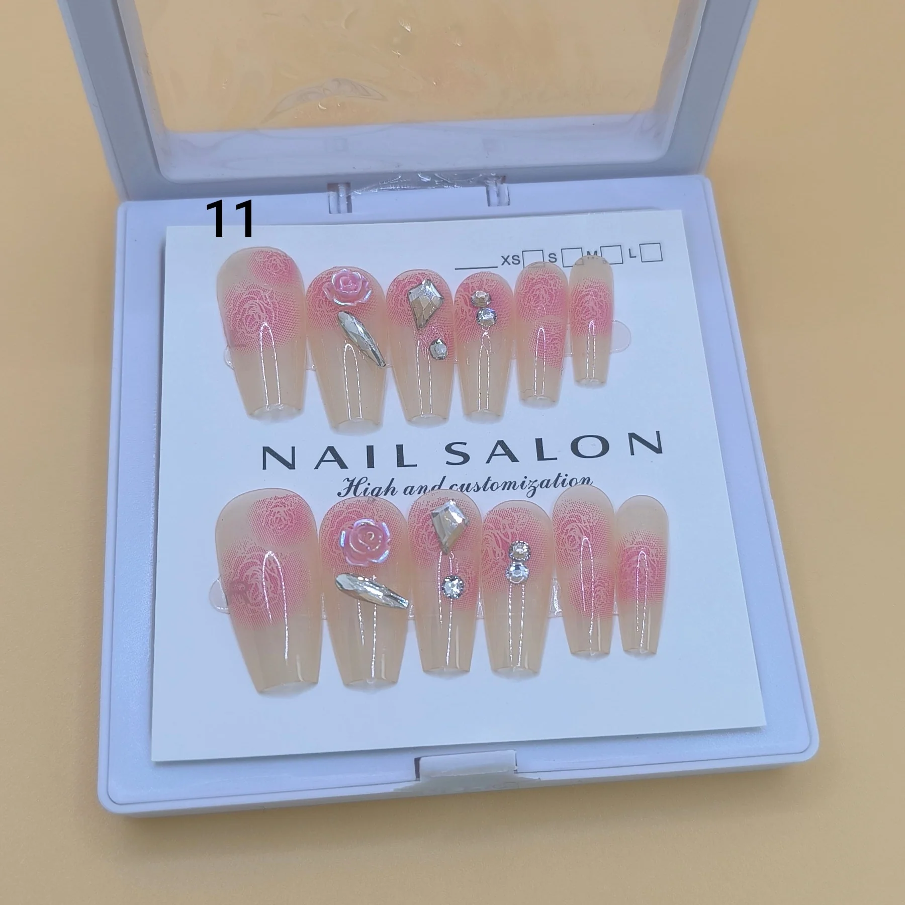 Fancy Press on Nails  with stickers - Image 8