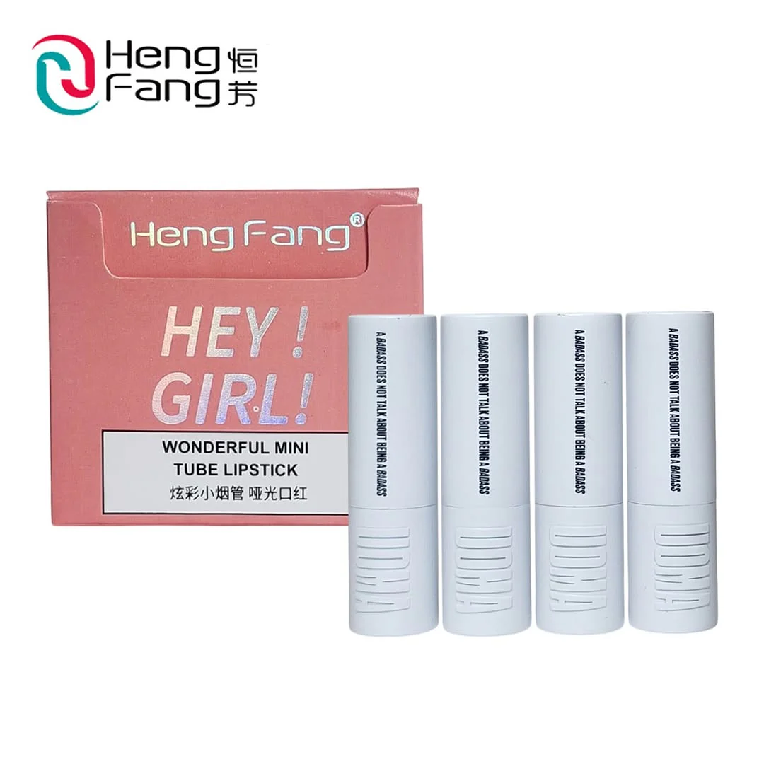 Hengfang Hey Girl! Wonderful Mini Tube Matte Finish Lipstick 4Pcs Set - Image 3