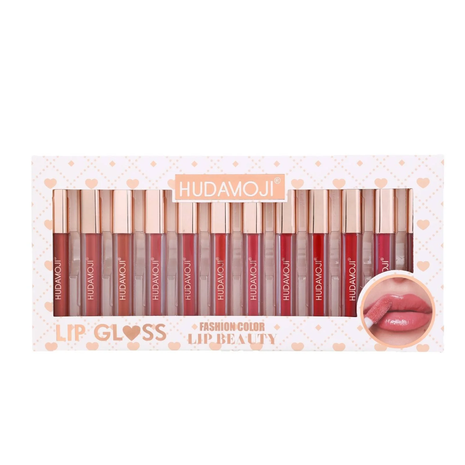 HUDAMOJI 12-Color Lip Gloss Set Matte Soft Fog Lip Liquid Lipstick - Image 2