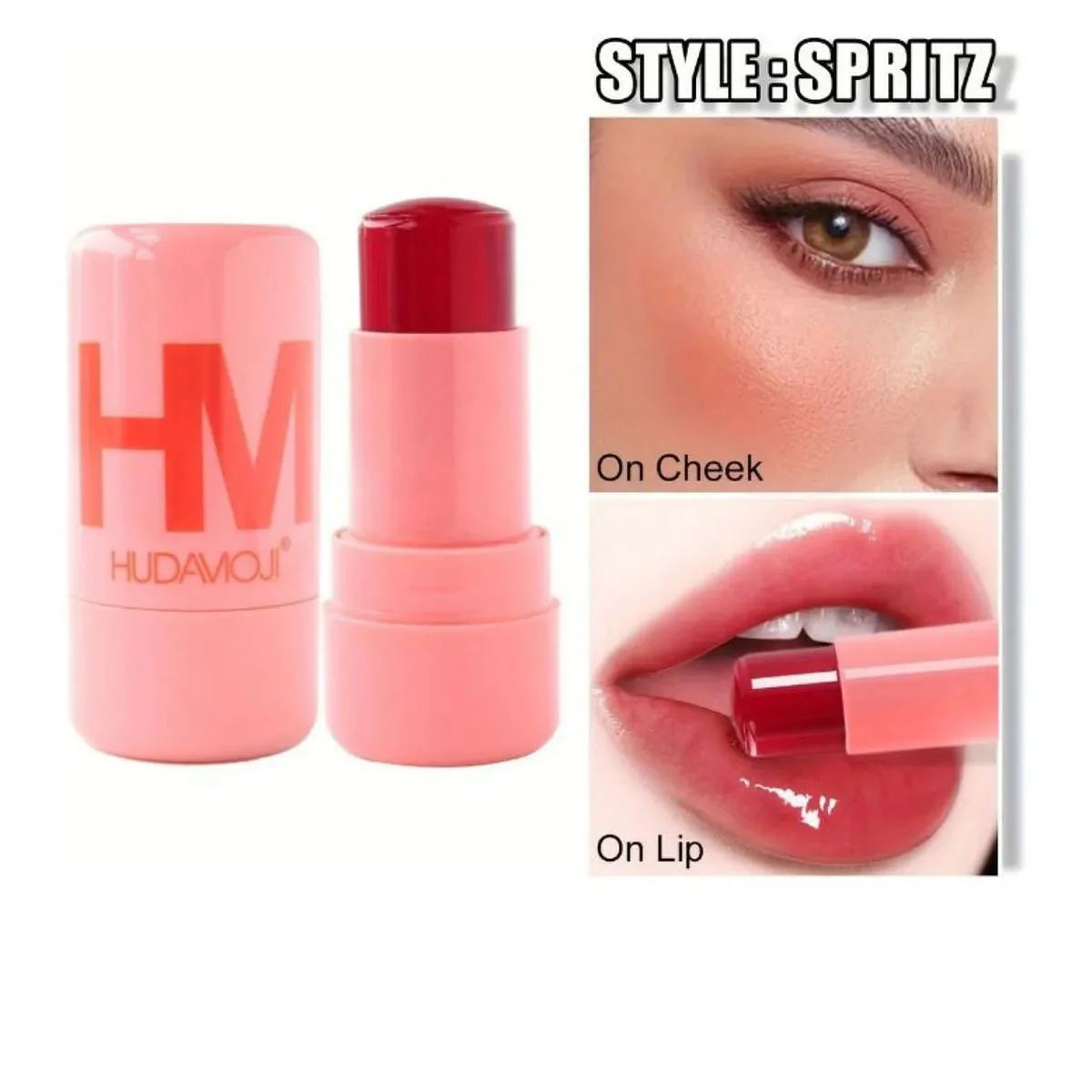 HUDAMOJI LIP COOLING WATER JELLY TINT - SHEER LIP + CHEEK STAIN - Image 4