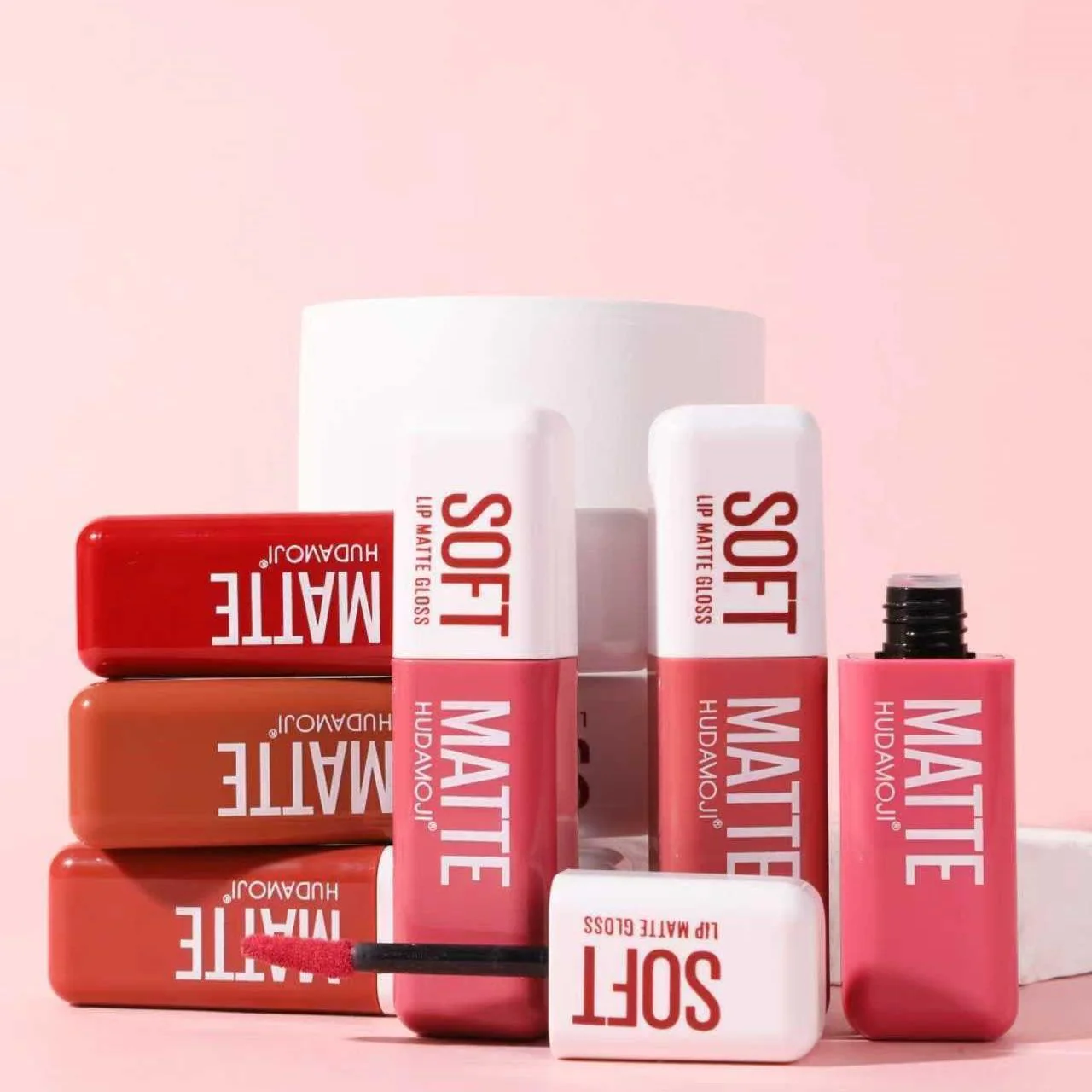 HUDAMOJI Six-Color Matte Lip Gloss - Image 2