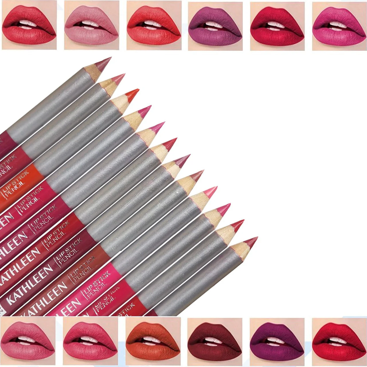 KATHLEEN Lipstick Pencil 12Pcs Set - Image 3