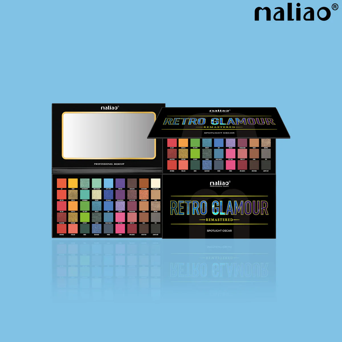 Maliao Retro Glamour Eyeshadow Palette - 45 Shades of Stunning Colors - Image 3