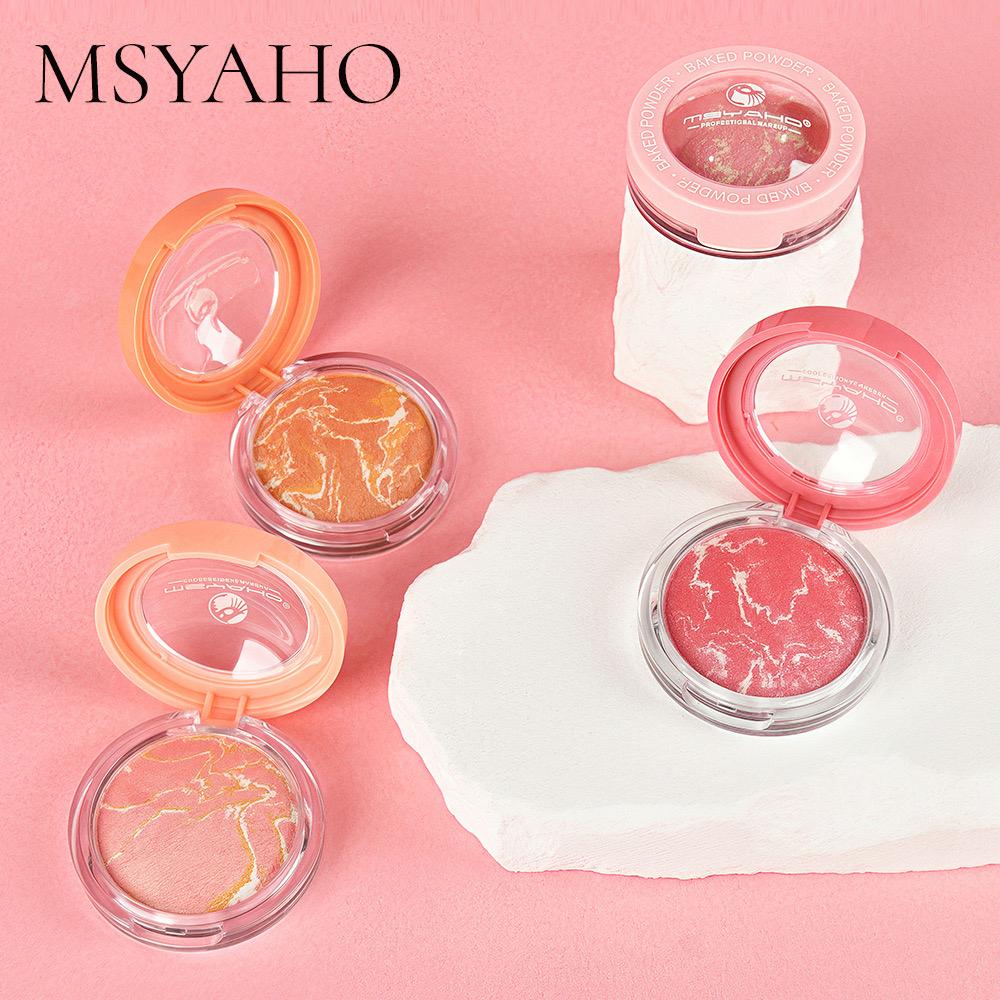 MSYAHO Baked Powder Terra Cota Blush 4Pcs Set - Image 3