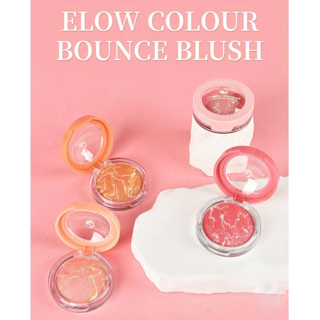 MSYAHO Baked Powder Terra Cota Blush 4Pcs Set - Image 6